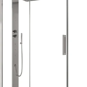 Top Vente Douche à vapeur Ronal Mimesi-S Argent brillant Panneau avant en acier inoxydable poli